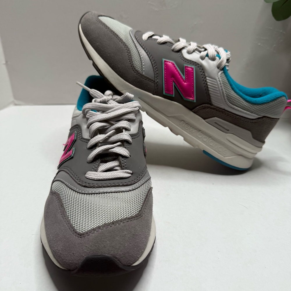 New Balance Sneakers with Pink Highlights